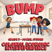 Colonial Economic Interdependence BUMP Socials Game - No Prep Grade 5 Review