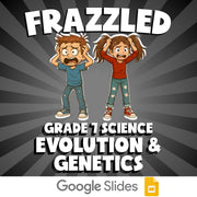 Evolution & Genetics FRAZZLED Science Game - No Prep Grade 7 Review Activity