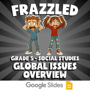 Global Issues Overview FRAZZLED Socials Game - No Prep Grade 5 Review Activity