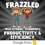 Productivity & Efficiency FRAZZLED Economics Game - No Prep Review Activity