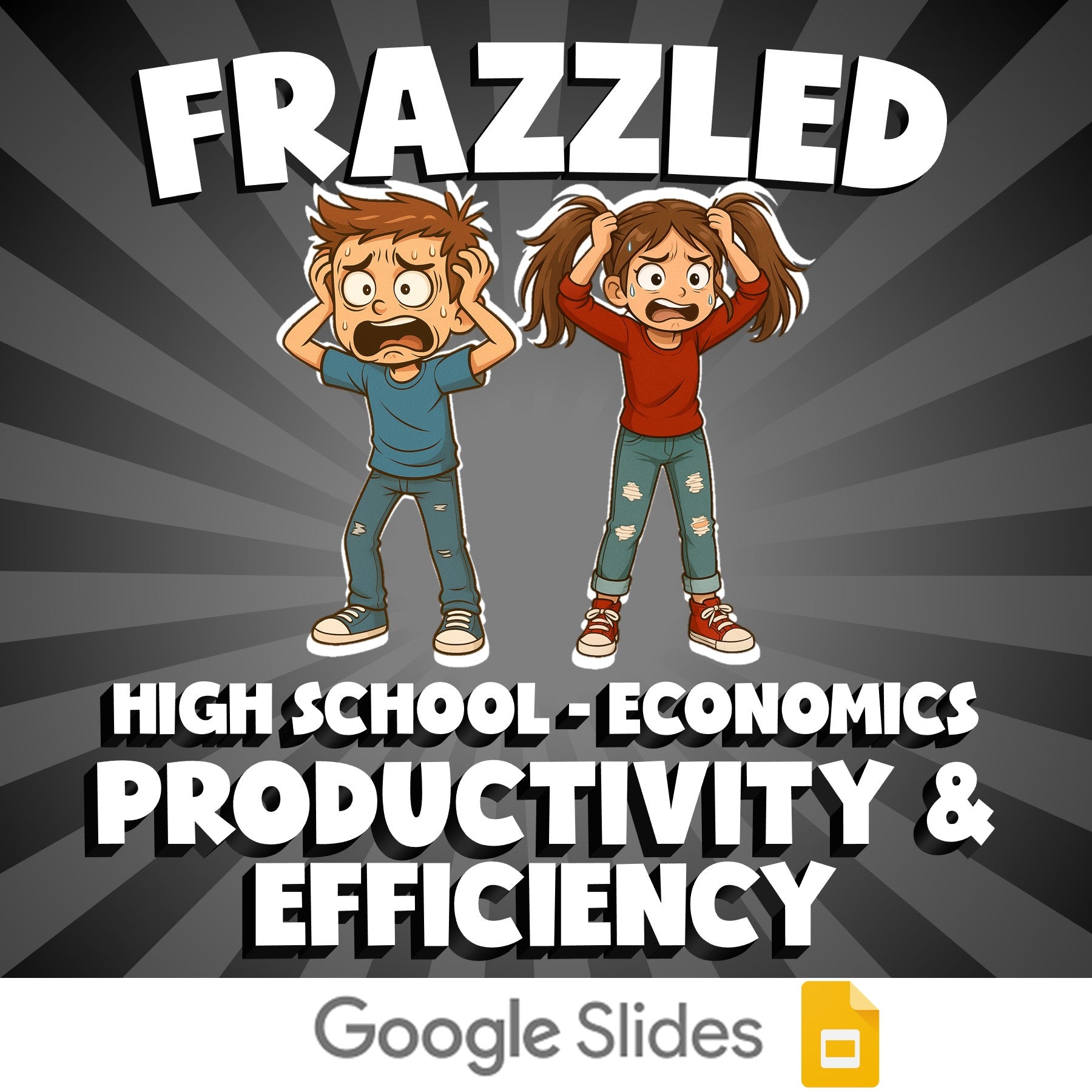 Productivity & Efficiency FRAZZLED Economics Game - No Prep Review Activity