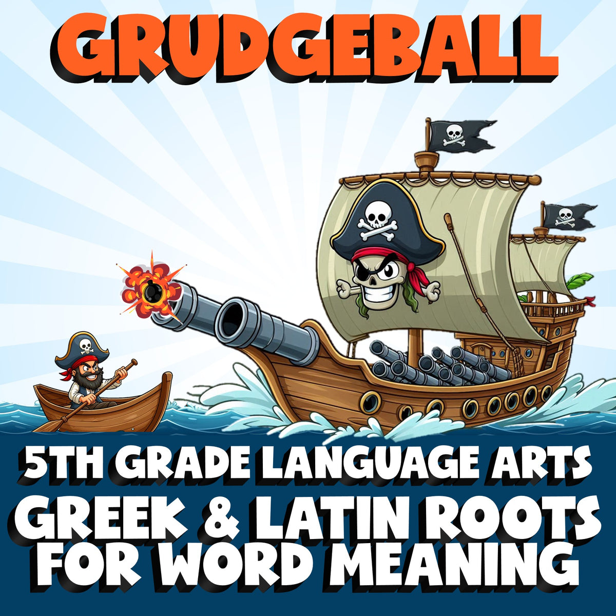 Greek & Latin Roots for Word Meaning GRUDGEBALL ELA Game - No Prep Grade 5