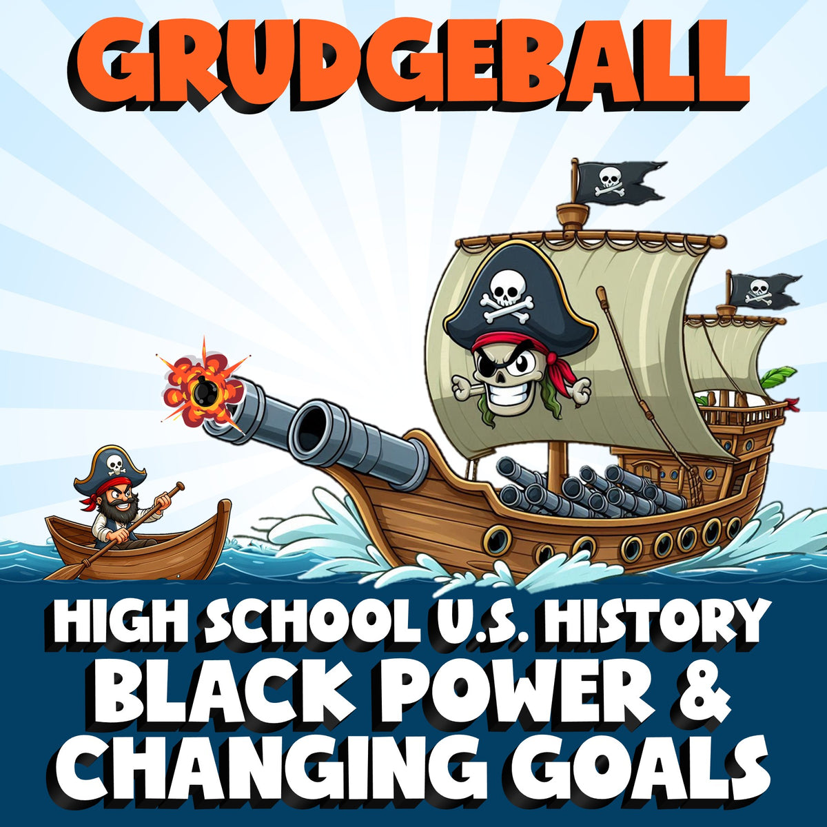 Black Power & Changing Goals GRUDGEBALL U.S. History Game - No Prep Review