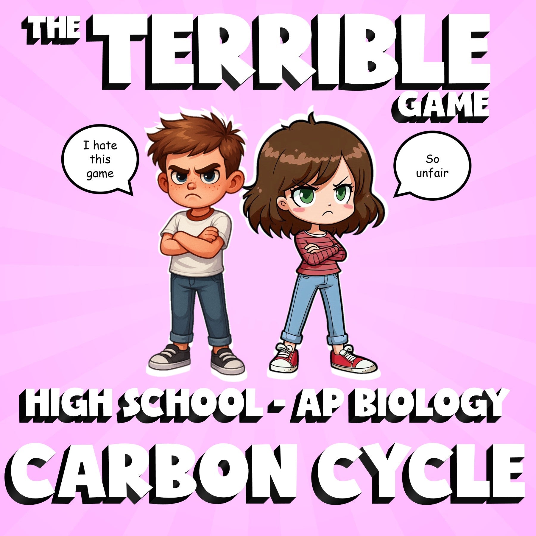 Carbon Cycle THE TERRIBLE GAME - No Prep AP Biology Science Review Activity