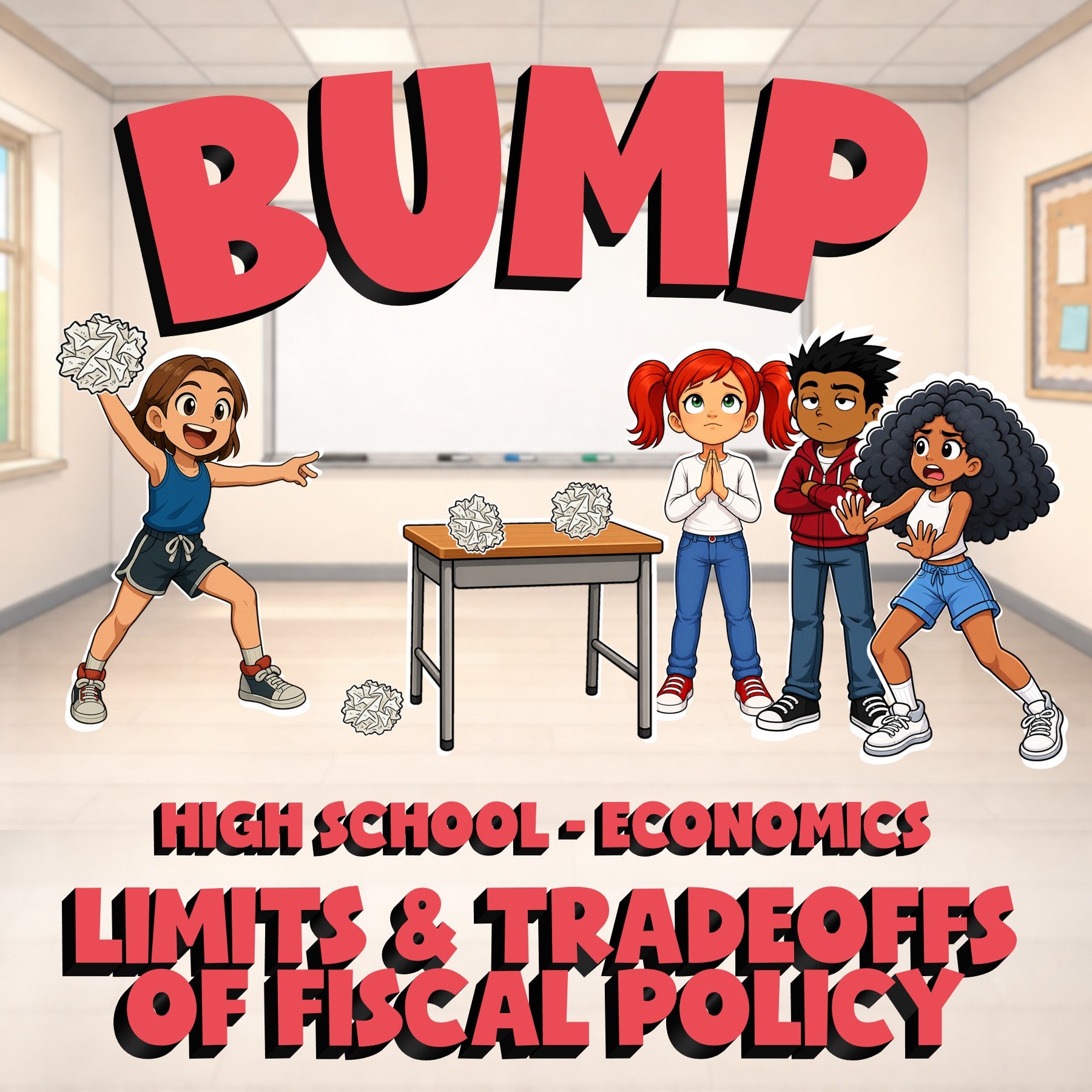Limits & Tradeoffs of Fiscal Policy BUMP Economics Game - No Prep Review