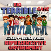 Representative Government BIG TERRIBLE GAME - No Prep Grade 4 Socials Review