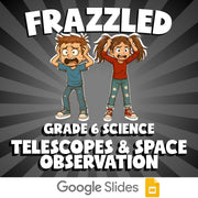 Telescopes & Space Observation FRAZZLED Science Game - No Prep Grade 6 Review