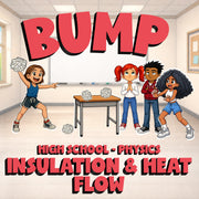 Insulation & Heat Flow BUMP Science Game - No Prep Physics Review Activity