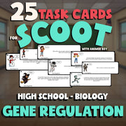 Gene Regulation SCOOT TASK CARDS Science Game - No Prep Biology Review Activity