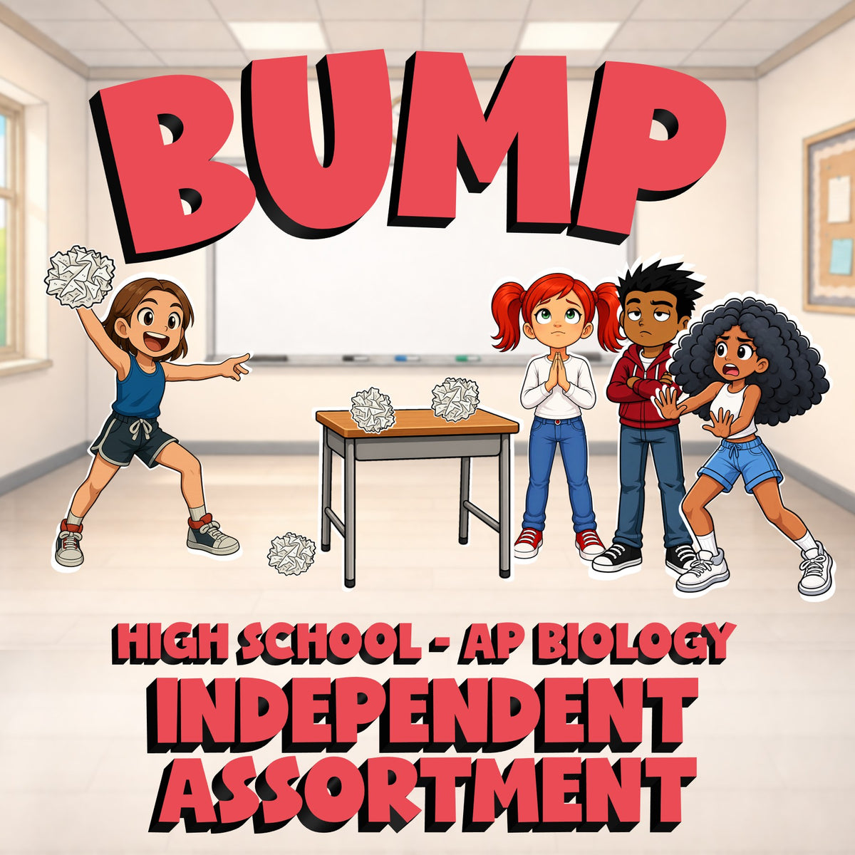 Independent Assortment BUMP Science Game - No Prep AP Biology Review Activity