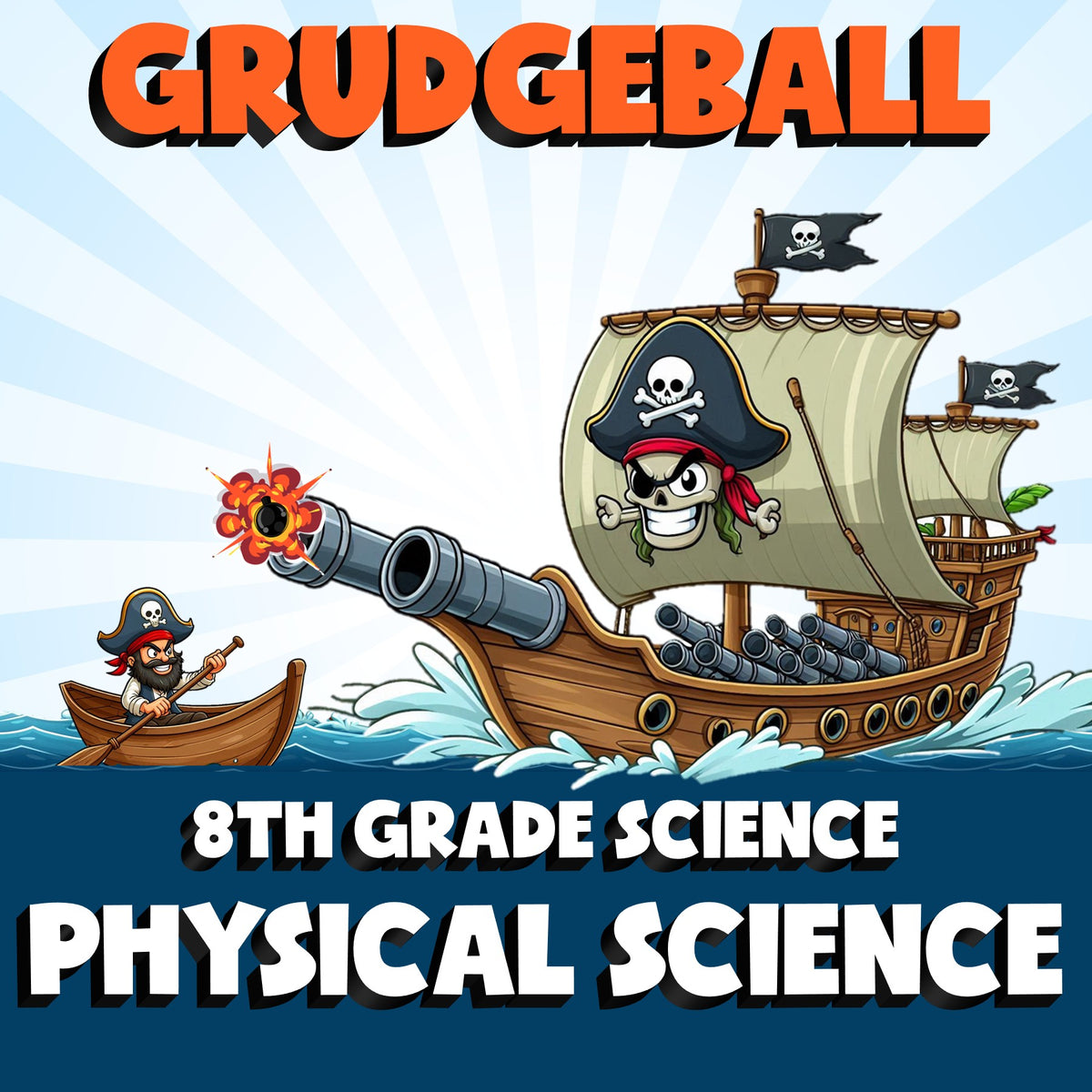 Physical Science GRUDGEBALL Science Game - No Prep Grade 8 Review Activity