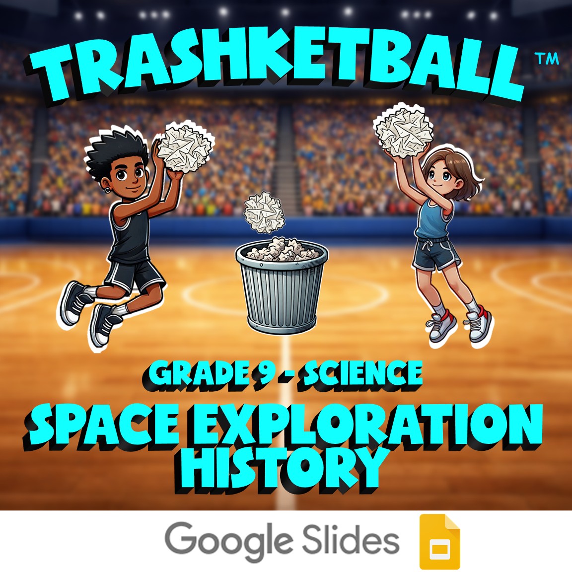 Space Exploration History TRASHKETBALL Science Game - No Prep Grade 9 Review