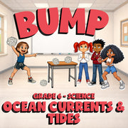 Ocean Currents & Tides BUMP Science Game - No Prep Grade 6 Review Activity