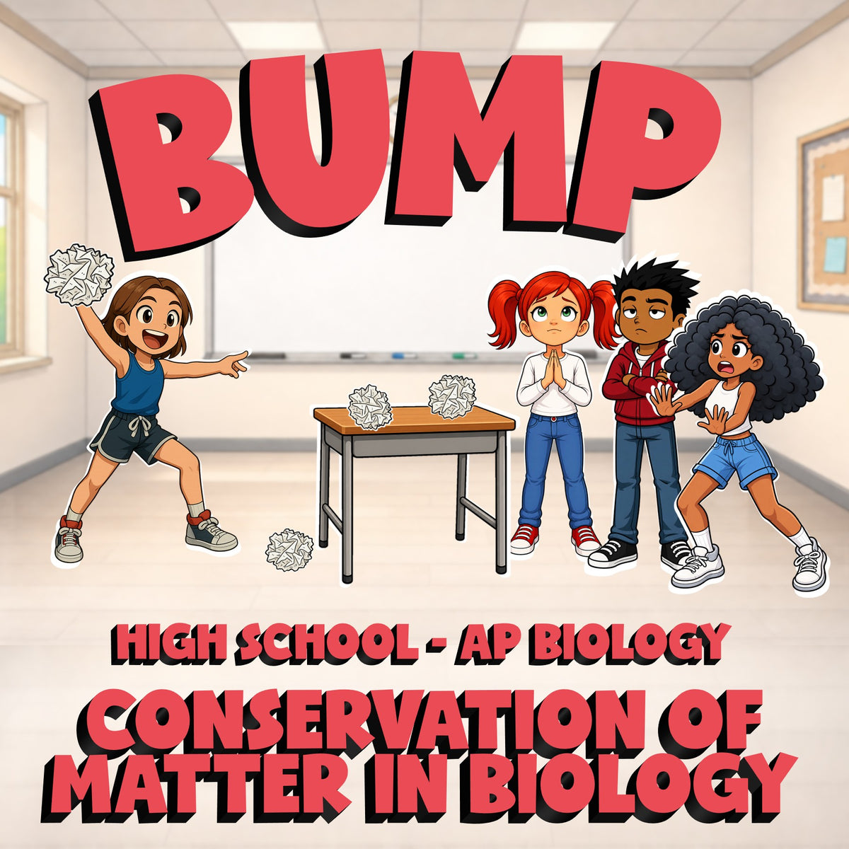 Conservation of Matter in Biology BUMP Science Game - No Prep AP Biology Review