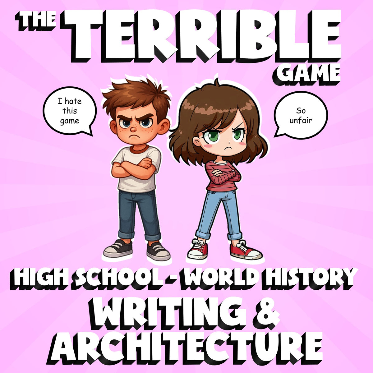 Writing & Architecture THE TERRIBLE GAME - No Prep World History Review Activity