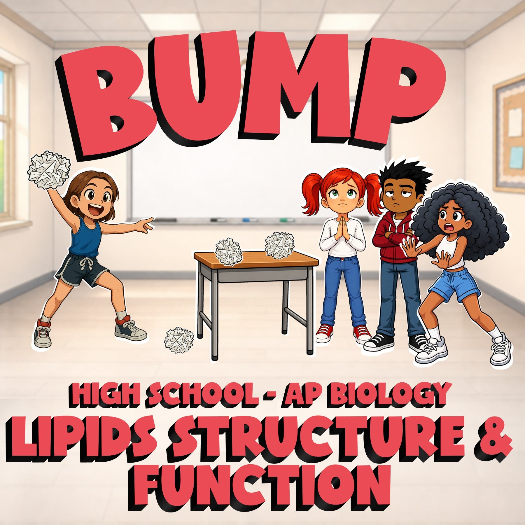 Lipids Structure & Function BUMP Science Game - No Prep AP Biology Review