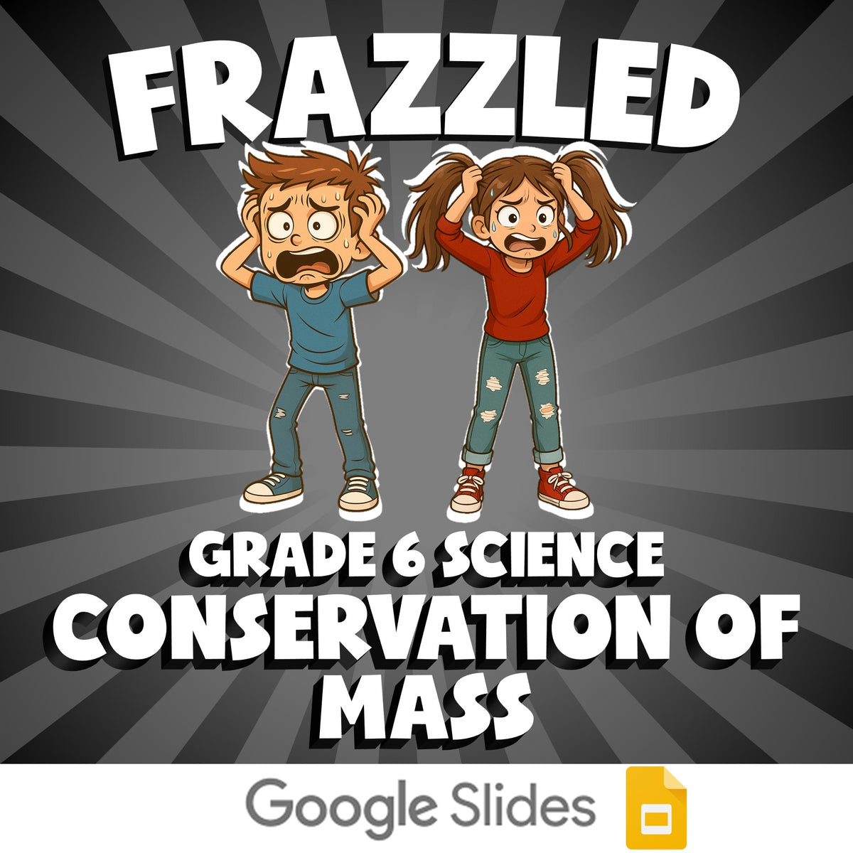 Conservation of Mass FRAZZLED Science Game - No Prep Grade 6 Review Activity