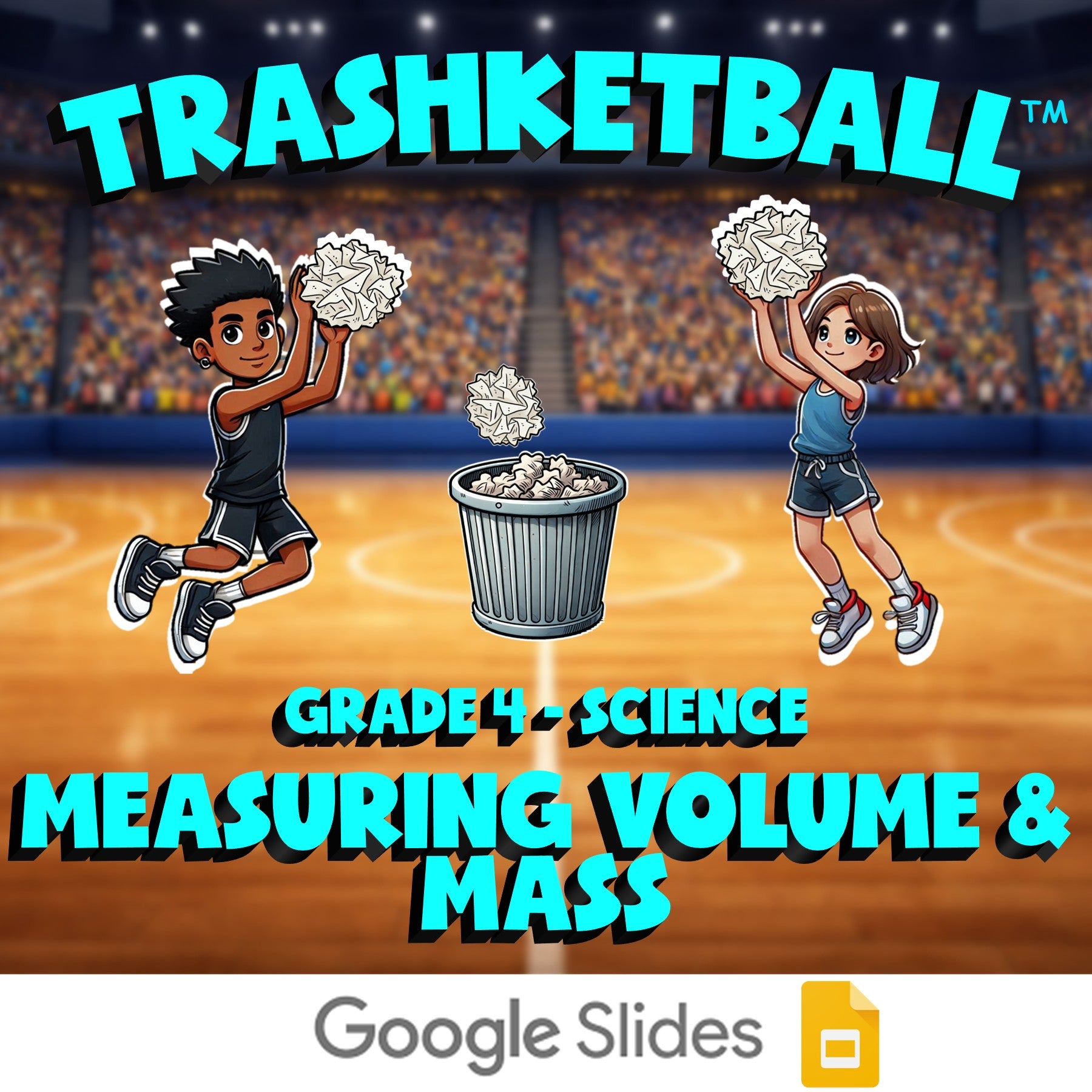 Measuring Volume & Mass TRASHKETBALL Science Game - No Prep Grade 4 Review