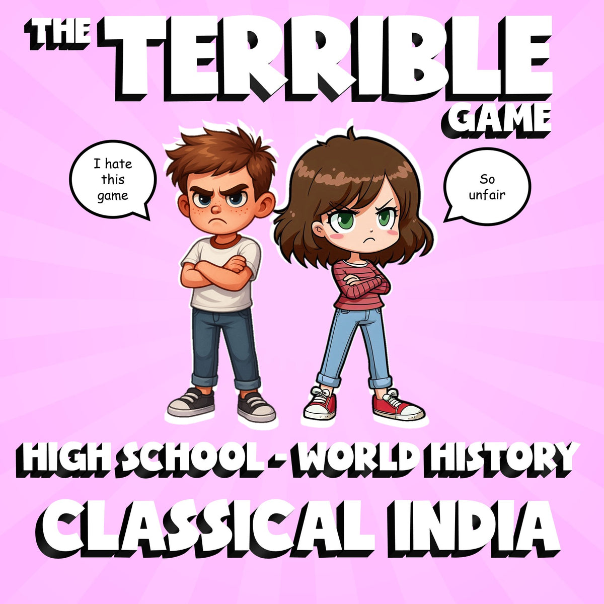 Classical India THE TERRIBLE GAME - No Prep World History Review Activity