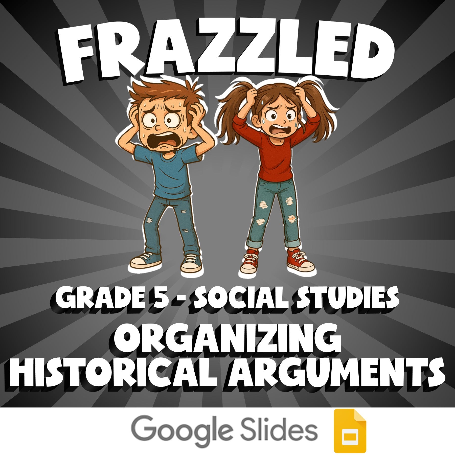 Organizing Historical Arguments FRAZZLED Socials Game - No Prep Grade 5 Review