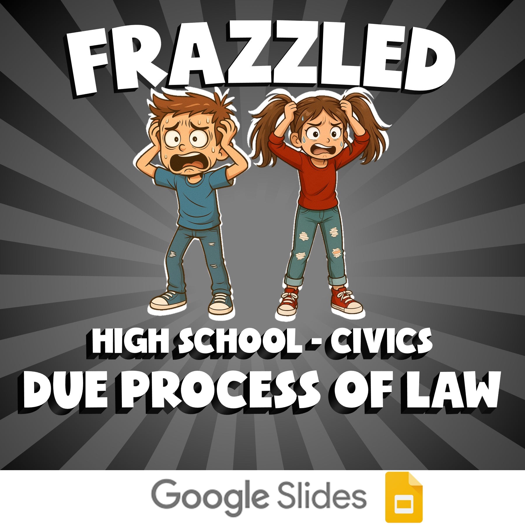 Due Process of Law FRAZZLED Civics Game - No Prep Review Activity
