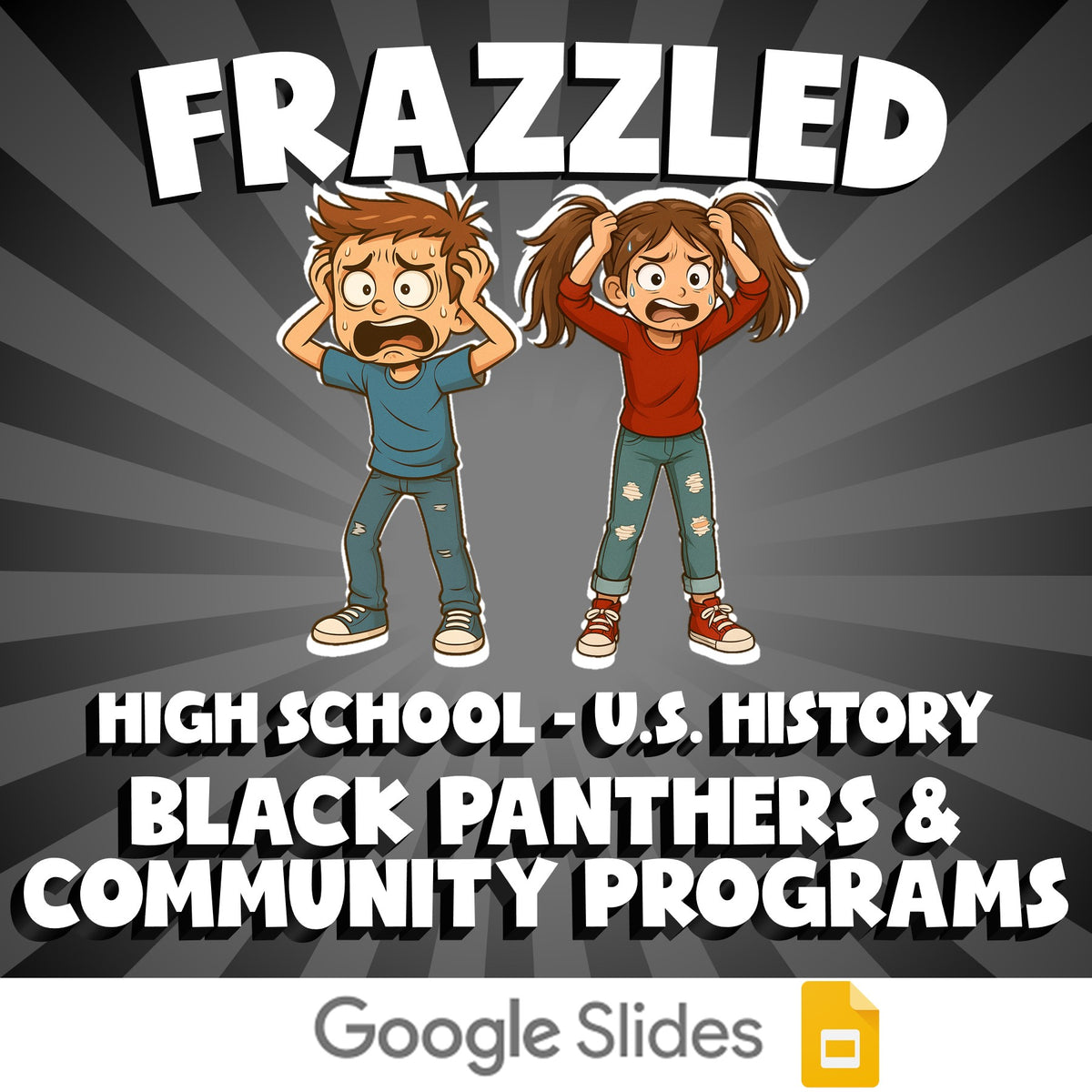 Black Panthers & Community Programs FRAZZLED U.S. History Game - No Prep Review