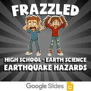 Earthquake Hazards FRAZZLED Game - No Prep Earth Science Review Activity
