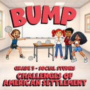 Challenges of American Settlement BUMP Socials Game - No Prep Grade 5 Review