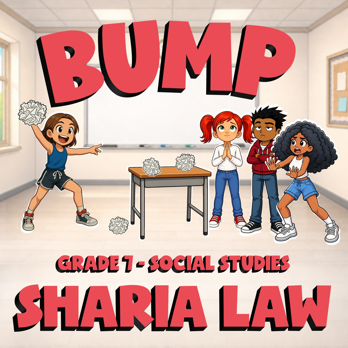 Sharia Law BUMP Socials Game - No Prep Grade 7 Review Activity