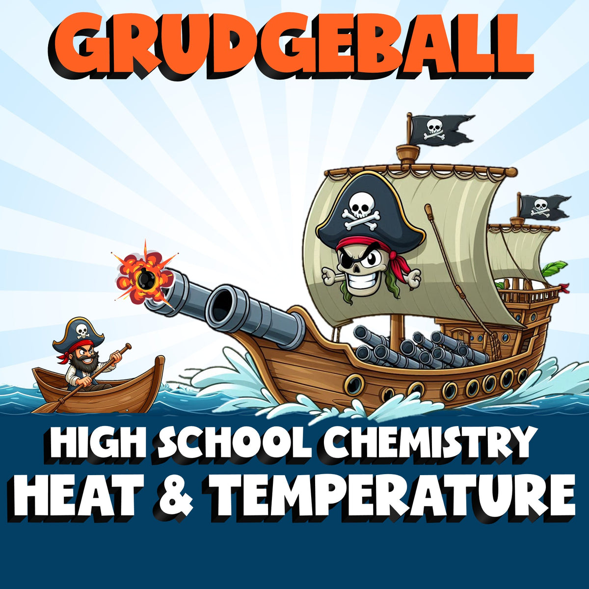 Heat & Temperature GRUDGEBALL Science Game - No Prep Chemistry Review Activity