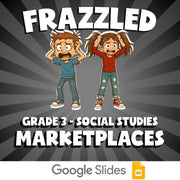 Marketplaces FRAZZLED Socials Game - No Prep Grade 3 Review Activity