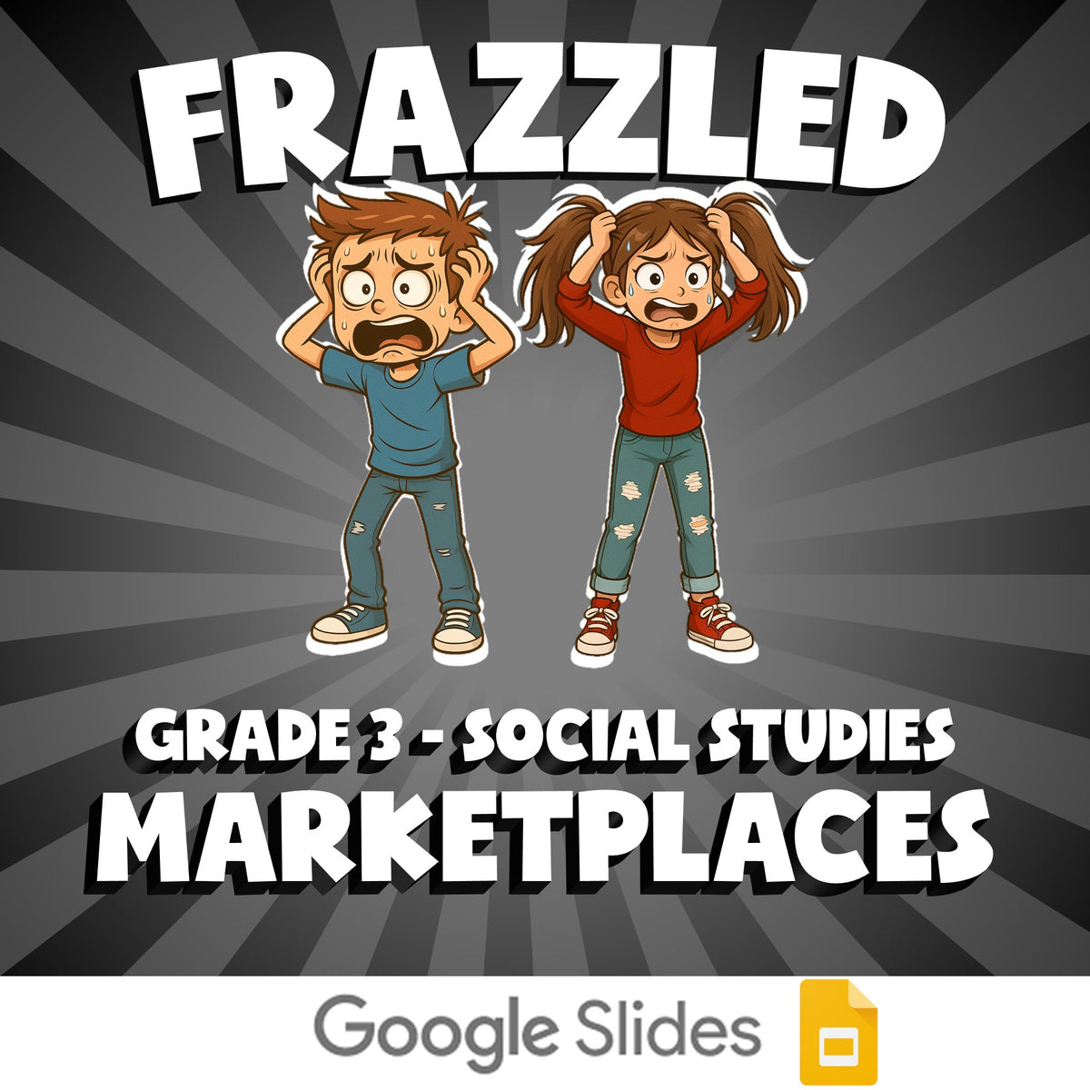 Marketplaces FRAZZLED Socials Game - No Prep Grade 3 Review Activity
