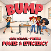 Power & Efficiency BUMP Science Game - No Prep Physics Review Activity