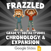 Chronology & Expansion FRAZZLED Socials Game - No Prep Grade 4 Review Activity