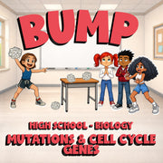 Mutations & Cell Cycle Genes BUMP Science Game - No Prep Biology Review Activity