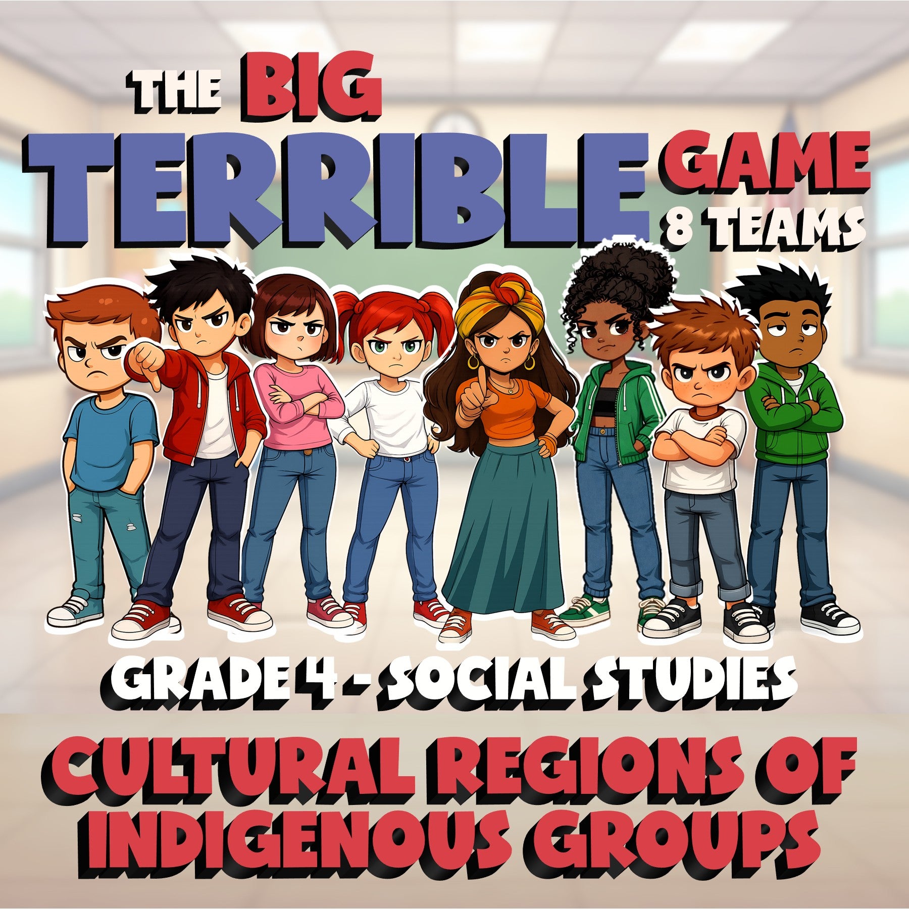 Cultural Regions of Indigenous Groups BIG TERRIBLE GAME - Grade 4 Socials Review