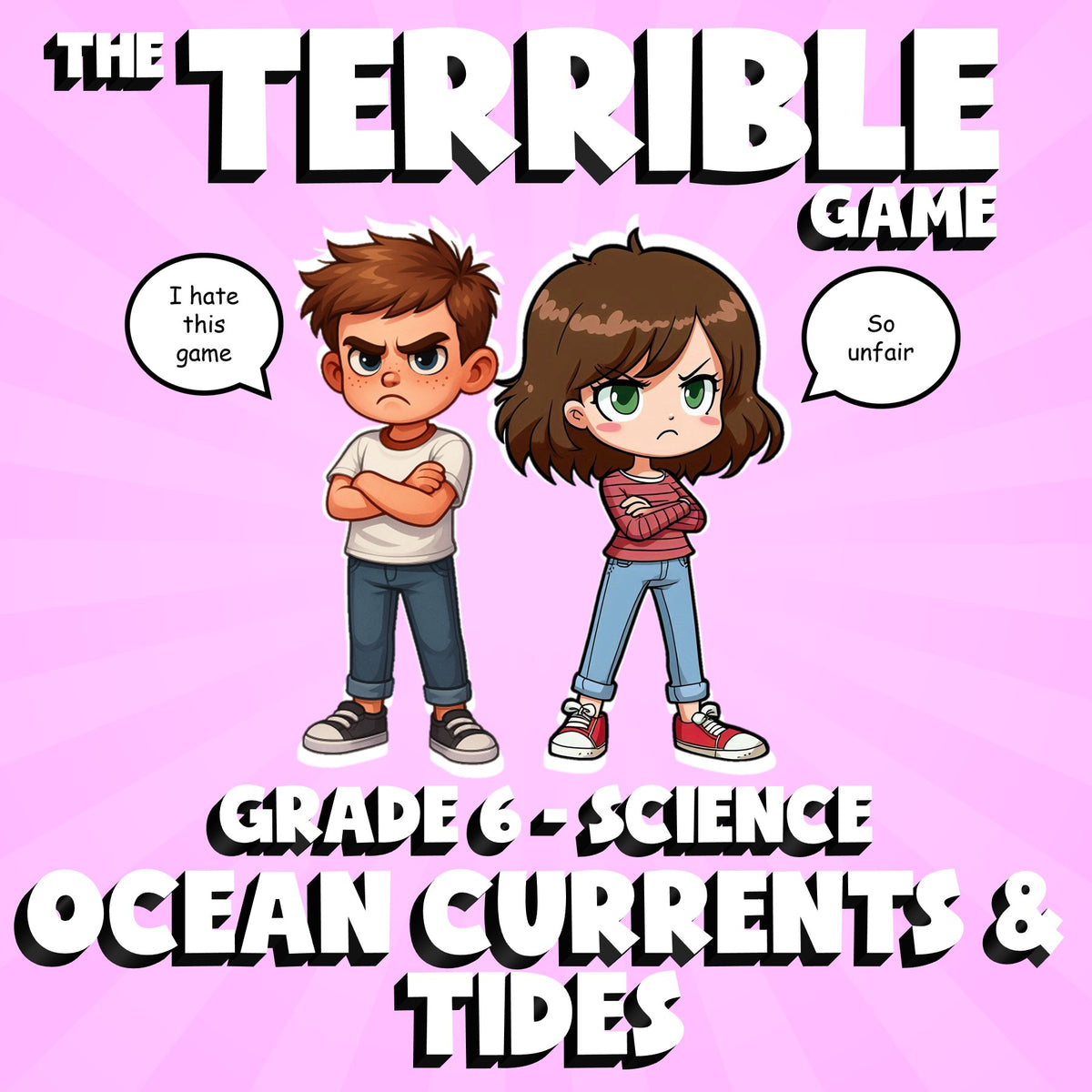 Ocean Currents & Tides THE TERRIBLE GAME - No Prep Grade 6 Science Review