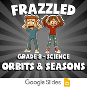 Orbits & Seasons FRAZZLED Science Game - No Prep Grade 8 Review Activity