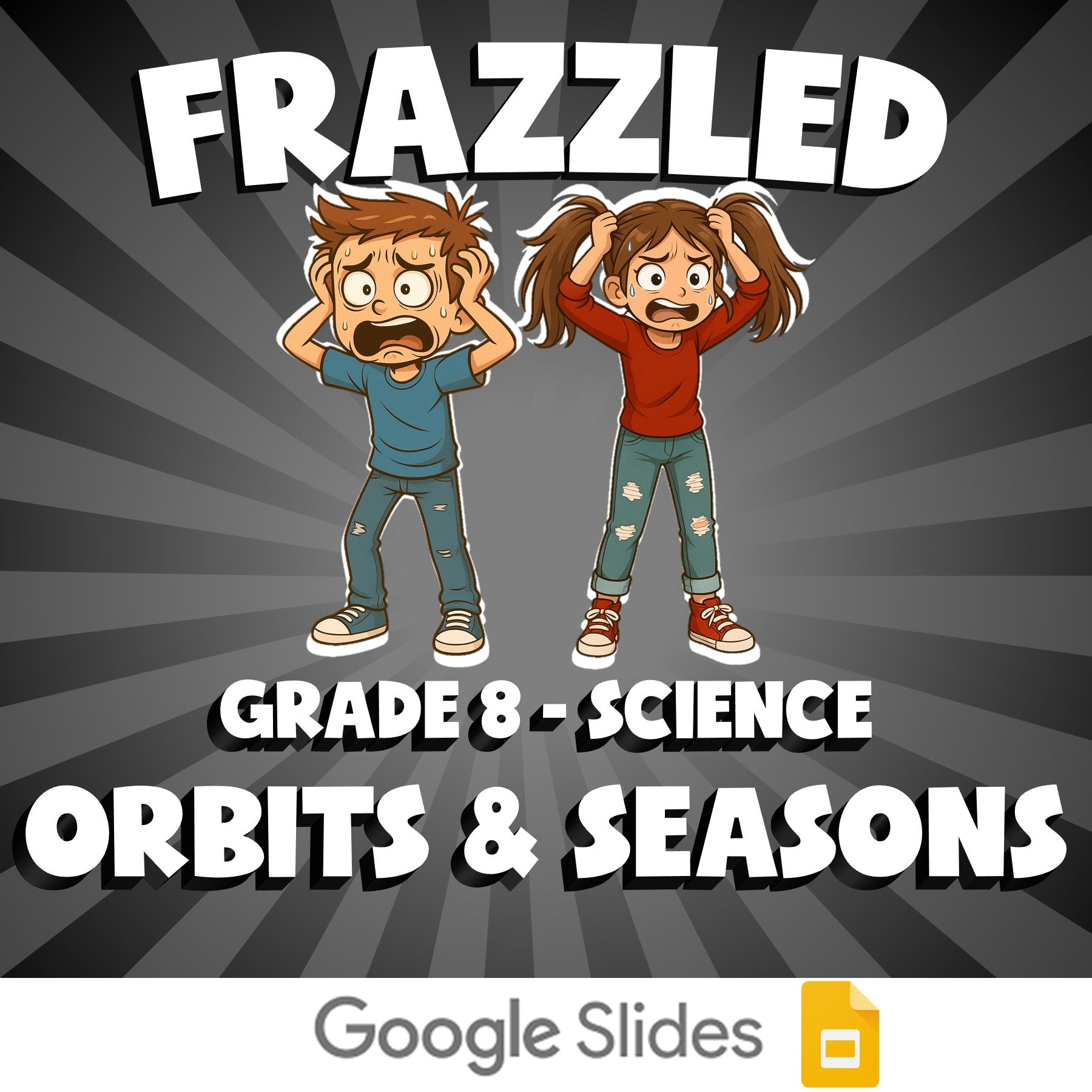 Orbits & Seasons FRAZZLED Science Game - No Prep Grade 8 Review Activity