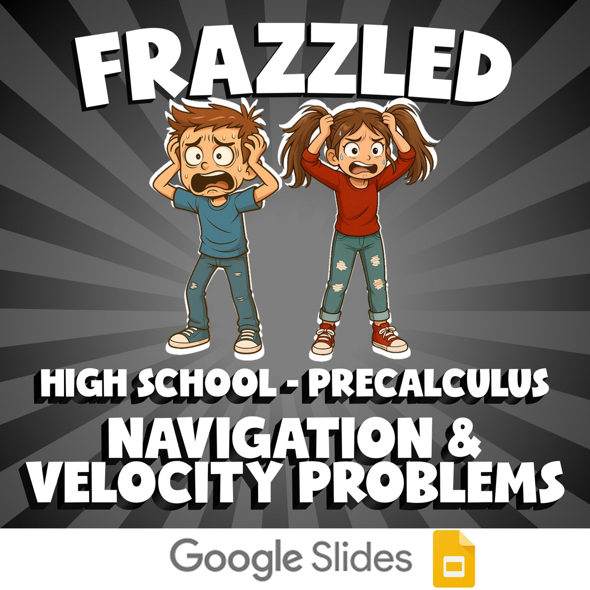 Navigation & Velocity Problems FRAZZLED Math Game - No Prep PreCalculus Review