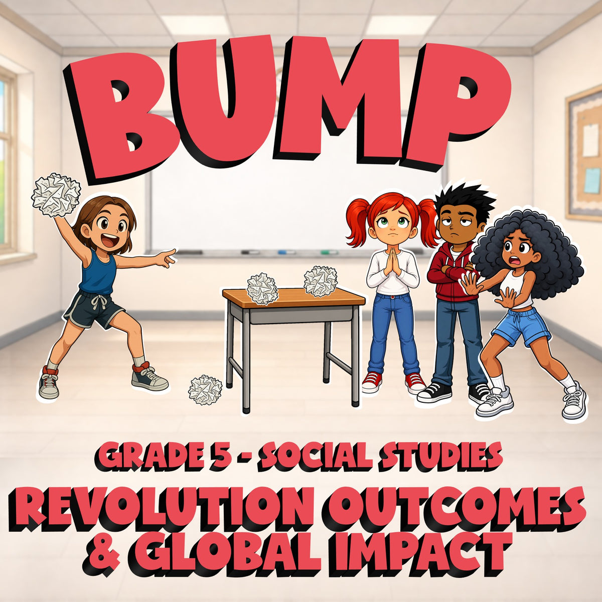 Revolution Outcomes & Global Impact BUMP Socials Game - No Prep Grade 5 Review