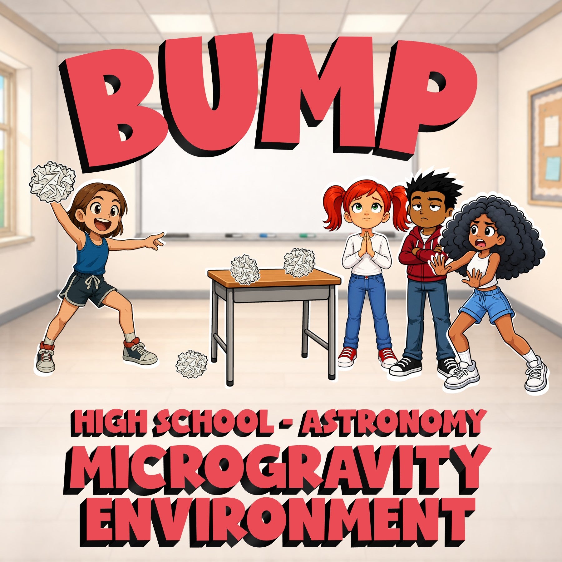 Microgravity Environment BUMP Science Game - No Prep Astronomy Review Activity