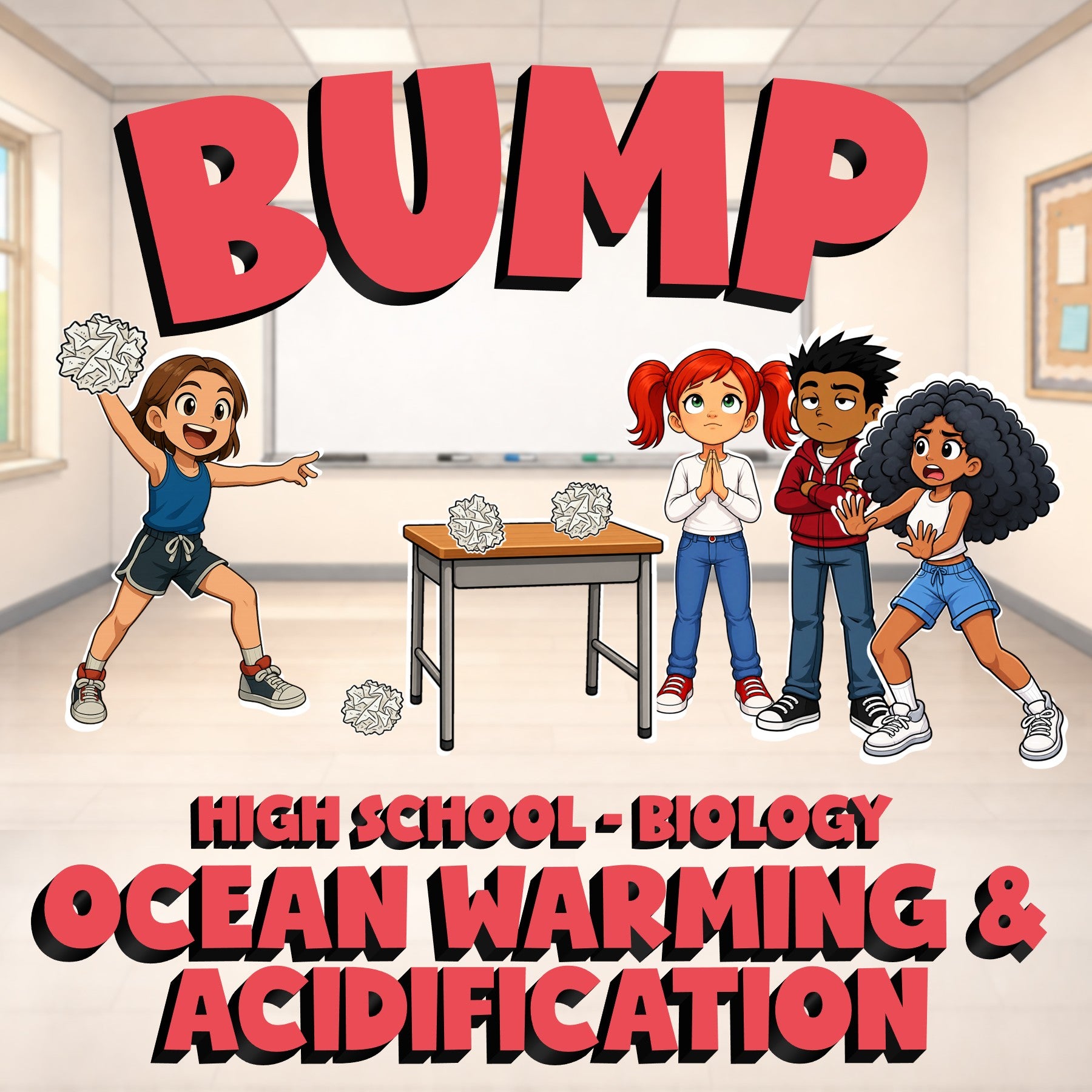 Ocean Warming & Acidification BUMP Science Game - No Prep Biology Review