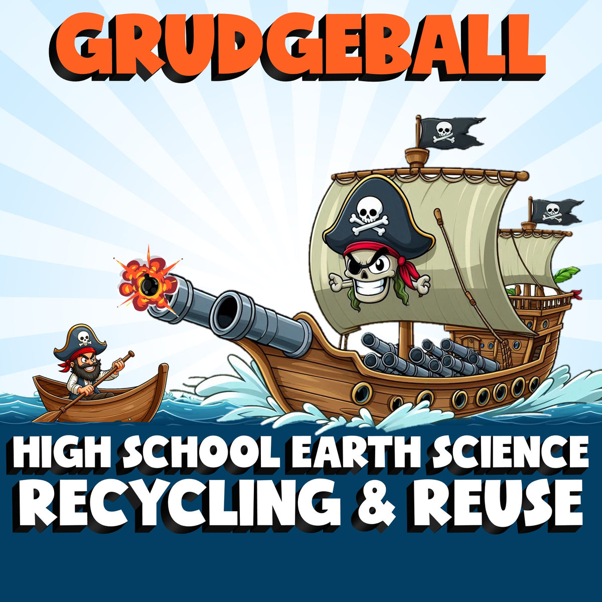 Recycling & Reuse GRUDGEBALL Game - No Prep Earth Science Review Activity