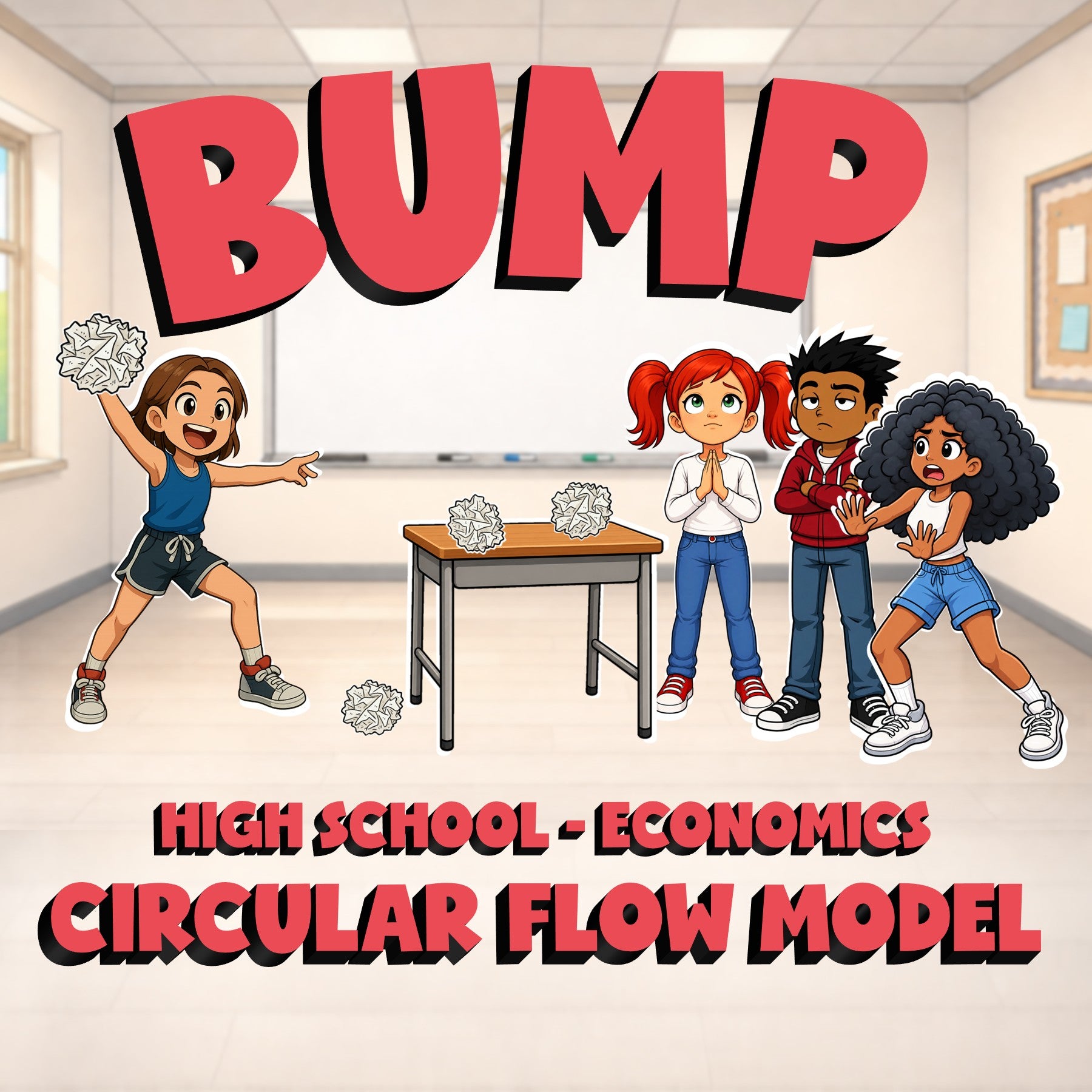Circular Flow Model BUMP Economics Game - No Prep Review Activity