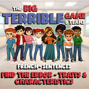 Find the Error - Traits & Characteristics BIG TERRIBLE GAME - French Exercise