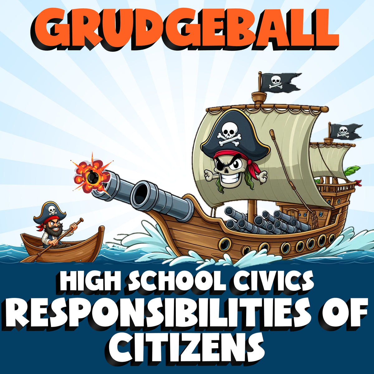Responsibilities of Citizens GRUDGEBALL Civics Game - No Prep Review Activity