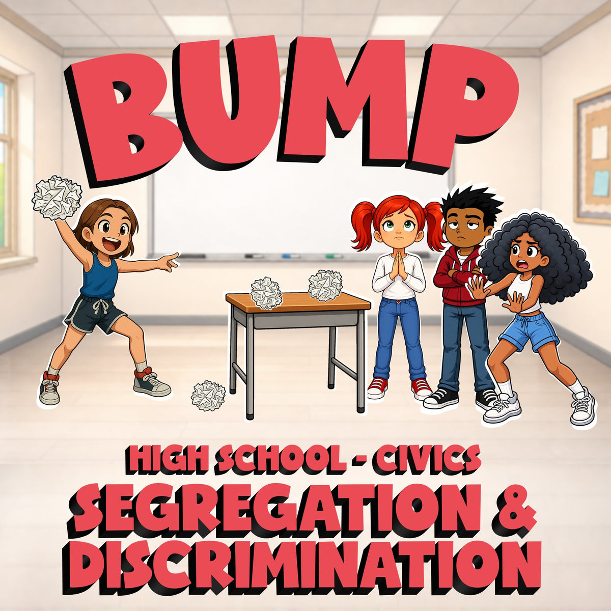 Segregation & Discrimination BUMP Civics Game - No Prep Review Activity
