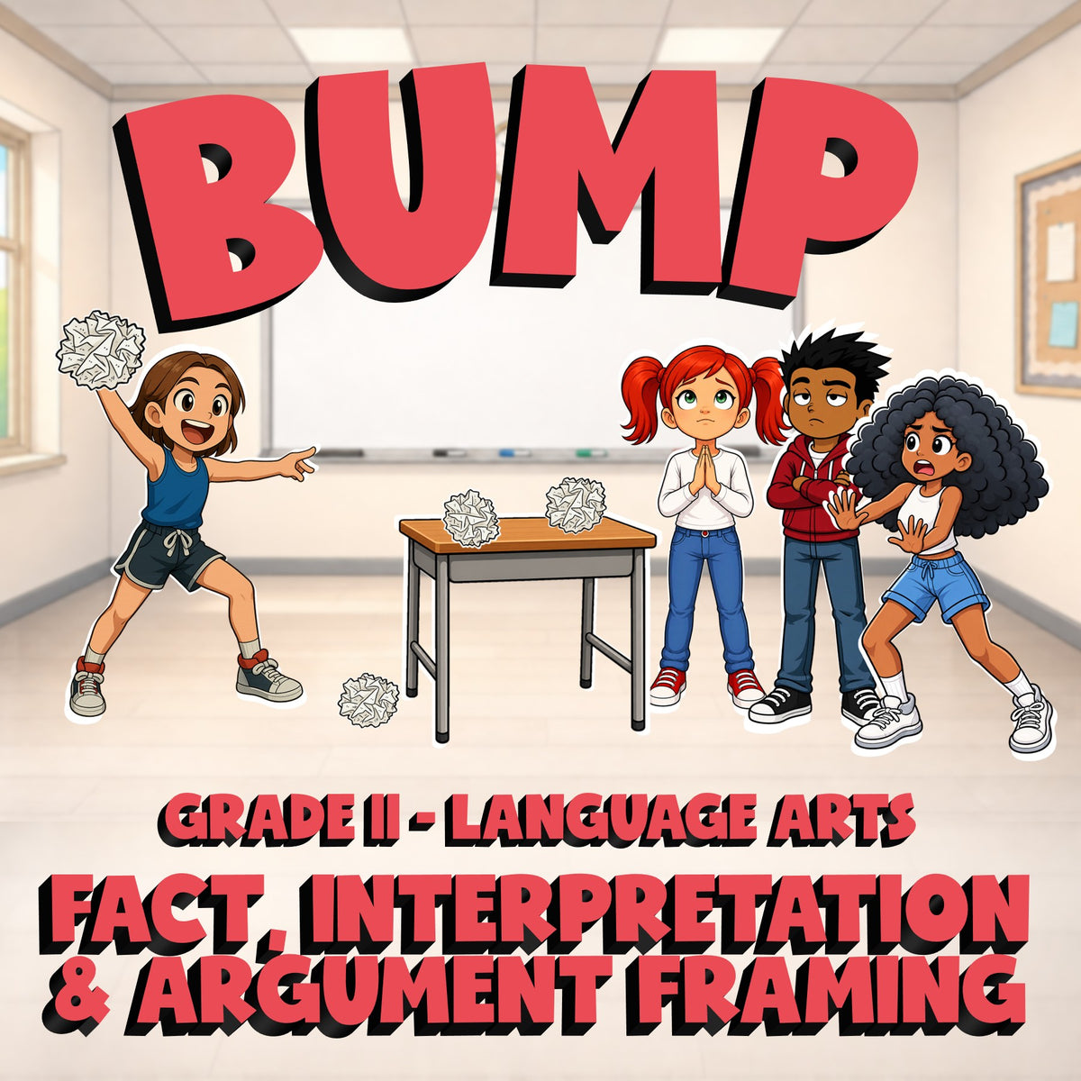 Fact, Interpretation & Argument Framing BUMP ELA Game - No Prep Grade 11 Review