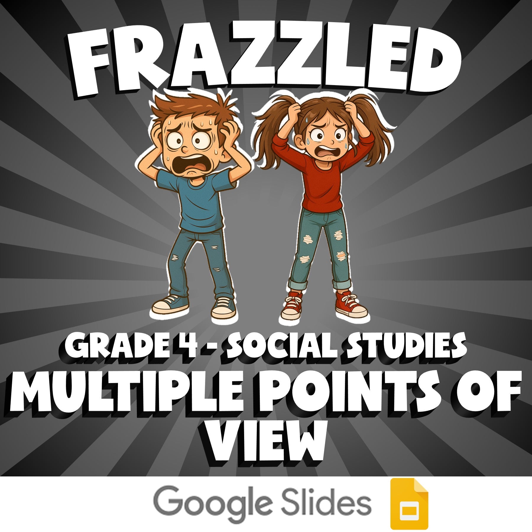 Multiple Points of View FRAZZLED Socials Game - No Prep Grade 4 Review Activity